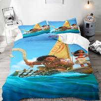 Moana pledo užvalkalų komplektas Antklodė Lovos Patalynė 3D Vaikų Patalynės Komplektas 3 Dalys 1 Antklodės Užvalkalas Karališkas Dydis EU Single(135*200cm)3pcs