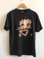 Betty Boop Cigarečių Marškinėliai, Betty Boop Klasikinis Stilius Juodi Unisex Marškinėliai Perprintuoti Unisex Marškinėliai M