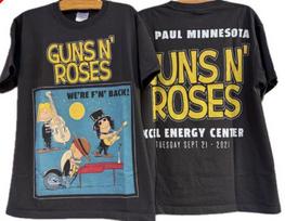 Vintage style Gun N Rose Rock Concert Tour short sleeve 2 side shirt KV37168 Unisex T-Shirt M