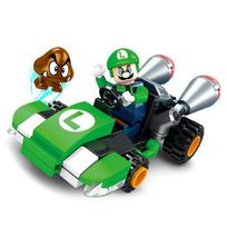 Super Mario Bros Statybinių kaladėlių Kartingas Luigi Bowser Princesė Persikas Yoshi Toad Figūrėlės Žaislai Traukiamasis Automobilis Žaidimas Lėlė Vaikų Dovanos
