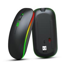M40 itin plona belaidė pelė 2,4G įkraunama belaidė tyli pelė Ergonomiškas dizainas 3 reguliuojamas juoda