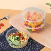 Disposable Round Meal Prep Containers with Lids