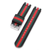 17mm 19mm 20mm Nailoninis Sportinis Laikrodžio Dirželis SWATCH Juostai Drobės Audinio Dirželis Moterims Vyrams Žalias Juodas Karinio Laikrodžio Aksesuarai 20mm