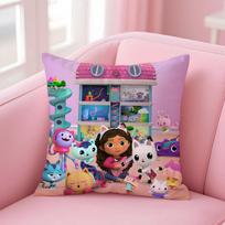 Anime G-Gabby's DollhouseS Pagalvės užvalkalas Patogus dvipusis pagalvės užvalkalas Idealiai tinka automobiliui, sofai, miegamajam ir kitur 12x12Inch