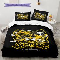 Wu-Tang Clan Rašto Lovatiesė, Antklodės Komplektas Antklodės Užvalkalas Pagalvės Užvalkalas Namų Gimtadienio Dovana (1 * antklodės užvalkalas + 2 * pagalvės užvalkalai, be šerdies) 135x200cm