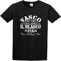 HOUQUAN Mens Tshirt Angrafe Vasco Rossi Music Singer L juoda