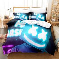 Fortnites Patalynės Komplektas Antklodės Užvalkalas Žaidimas 3D Pagalvės Užvalkalas Animacinis Anime Lovos Patalynė Miegamojo Dekoras Antklodės Užvalkalas Patalynės Rinkinys Dovana EU Single(135*200cm)3pcs