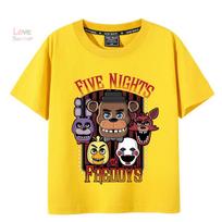 Marškinėliai 4–14 metų FNAF At Freddys Marškinėliai vaikams Humoro Marškinėliai Apvalia kaklo iškirpte Marškinėliai berniukams mergaitėms Trumpomis rankovėmis Viršutiniai drabužiai 100
