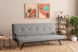 Asir Zven šviesiai pilka sofa-lova – modernus, kompaktiškas komfortas