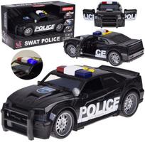 Policijos automobilis su šviesos ir garso efektais