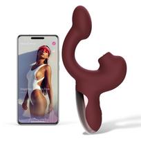 Magic Motion Magic Ponder Licking Dual Stimulation Vibrator App Controlled Red