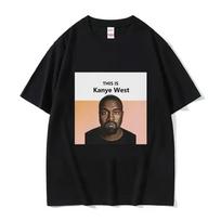 2025 Vasaros Juokingas Kanye West Memas Vyriškas Mados Derliaus Hip Hop Rap Stiliaus Marškinėliai Vyrams Moterims 100% Grynos Medvilnės Spausdintas Marškinėlis XL