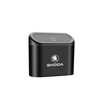 Car Trash Can Garbage Bin Storage Box Auto Accessories For Skoda Kylaq Elroq Kodiaq Octavia Enyaq Kamiq Scala Rapid Superb Karoq Skoda