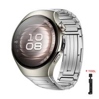 Prabangus titano lydinio laikrodžio dirželis, skirtas Huawei Watch 5 42MM 46MM, elegantiškas dirželis, suderinamas su Huawei išmaniaisiais laikrodžiais