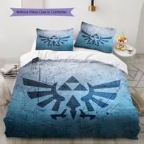 Link Zelda Rašto Lovos Patalynės Antklodės Komplektas Antklodės Užvalkalas Pagalvės Užvalkalas Namų Dekoras Dovana (1 * užvalkalas antklodei + 2 * užvalkalai pagalvėms, be užpildo) 135x200cm