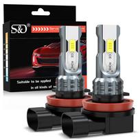 2 vnt. H11 H8 H9 LED rūko/DRL lemputės H4 H7 9005 HB3 9006 HB4 CSP LED rūko žibintai Dienos žibintai Balti 6000K Itin ryškios lempos 9005 HB3 balta