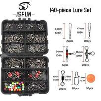 140-Piece Fishing Lure Set with Crank Hooks, Swivels, and Sinkers - Hot Selling Multi-Accessory Kit