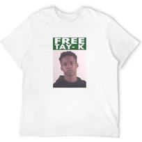 CHUNE Free Tay- K Mugshot T Shirt Luv Life Tee Hip Hop Rap New Swag Arrest XS S balta