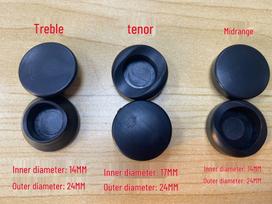 Juodas kairiarankio saksofono nykščio atrama - Plastikinis remonto priedas Tenor
