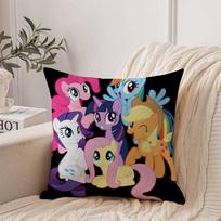 Cute M-My Little PonyS Pillow Case Home Decor Throw For Sofa Bed Car Room Decor Gift Idea 12x12Inch
