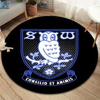 Sheffield Wednesday Futbolo Klubo Apvalus Plotas Kilimas, Kilimas Svetainei Miegamajam Sofa Žaidimų Kambariui Dekoruoti, Neslystantis Grindų Kilimėlis 80cmx80cm