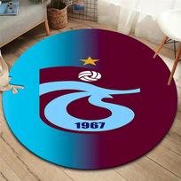 Trabzonspor apvalus kilimas, kilimėlis svetainei, miegamajam, sofai, žaidimų kambariui dekoruoti, neslystantis grindų kilimėlis 80cmx80cm