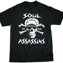 Soul Assassins Grupės Turo Medvilninis Juodas Pilno Dydžio Unisex Marškinėlis Unisex Marškinėlis XXXXL