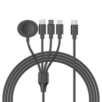 4 viename 2 Daugiafunkcis laikrodžio įkrovimo laidas iPhone IWatch įkrovikliui USB Type-C Greito įkrovimo laidas Aukštos kokybės iPad Airpods Aksesuarai