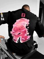 Dragon Ball Anime Broly Black Pattern Printed Tshirt Green Hair Power Boost Z Logo DAS Printed Super Saiyan Streetwear 4XL