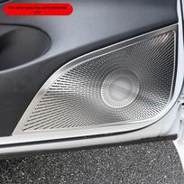 Tesla Model 3 (2021–2022 m) Nerūdijančio plieno garsiakalbio grotelių dangtelis ir durų slenkstis A-Pillar Speaker Cover Matte, 2 Pieces