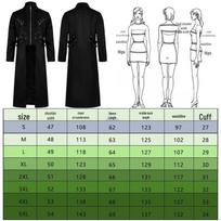 Gothic Halloween Autumn/Winter Men's COS Costume Coat 5XL