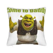 Decorative Pillowcase Shreks Pun Funny Memes Merchandise Home  Pillow Case Cover Zippered Multi-Size 12x12Inch