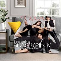 Flanelinis pliušinis modernus pledas Kpop Blackpink gerbėjų meno nuotraukų kolekcijos plakatas Pavasario sodybos pledas 75x90cm