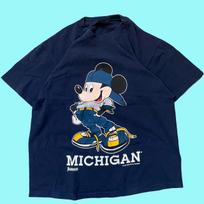 90s university of Michigan Mickey Mouse baseball T-shirt REPRINT New S