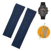 ONEArc guminė laikrodžio apyrankė Citizen Sky Eagle Mido Helmsman M005, vandeniui atspari, juoda/mėlyna silikoninė apyrankė su įrankiais 22 23mmMN 22mm