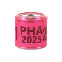 PHA 2025/2026 Balandžio Pėdos Žiedas Vidinis Skersmuo 8mm su Numeriu Aliuminio Plastiko Paukščio Pėdos Žiedas Daugiaspalviai Paukščių Aksesuarai 100 Vnt.