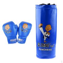 Boxing Punch Bag Children Punching Bags Gloves Set Kids Fitness Gifts raudona