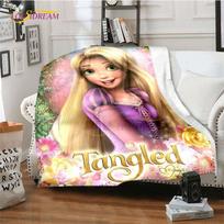 Gražus Princesės Rapunzel Animacinis pledas Anime Mesti pledai Lovoms Sofoms Karalienės Dydžio Minkštas Patalynės Užvalkalas Namų Dekoras Vaikų Dovana 75x90cm