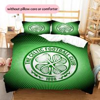 Celtic FC ženklelio rašto patalynė Namų dekoracija Gimtadienio dovana (1 * antklodės užvalkalas + 2 * pagalvės užvalkalai, be šerdies) 135x200cm