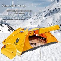 Windproof Double-Layer Camping Tent for 3-6 People, Lightweight and Rainproof for Outdoor Adventures Base Model