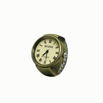 Versatile Vintage Finger Watch Alloy Punk Style Ring Watch Elastic Strap Digital Display Quartz Watch for Men and Women