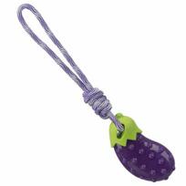 TRIXIE Baklažanas ant virvės TPR 13 cm/ 34 cm