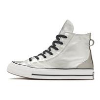 Converse Chuck Taylor All Star Sintetinės odos Skysto sidabro Neslystantis Smūgius sugeriantis Aukštakulniai Board batai Moteriški Sidabro pilka 41 white