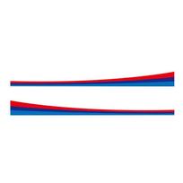 210x19cm Automobilio stiliaus dekoratyvinė grotelių vinilinė juostelė Lipdukas BMW M3 M5 E36 E46 E60 E90 E92 Automobilio stiliaus priedams mėlyna