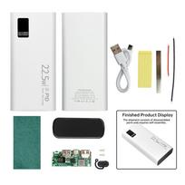 DIY Power Bank Case Kit 22.5W Fast Charging Compatible with Polymer 1260110 Battery Black/White Options - Battery Not Included juoda