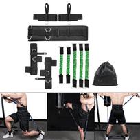Boxing Resistance Bands Lovers , Belt, Wristband, Foot Ring and Strap Can Be Adjusted 150lbs Blue
