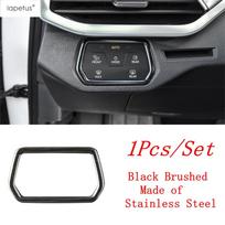 For VW Volkswagen ID.4 ID4  - 2025 Car Head Lights Lamp Switch Button Panel Cover Trim Stainless Steel Accessories Interior Silver Style