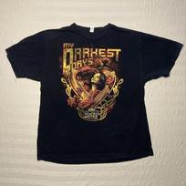 2012 Sick Twisted Affair Tour My Darkest Days Shirt Black Unisex S-5XL 1G0350 Unisex T-Shirt L brown