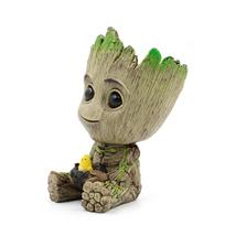 Mini Groot Figūrėlė Gėlių Vazonas Biuro Šventės Ornamentas Gimtadienio Dovana beige