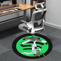 Rick and Morty Office Round Area Rug,  Under Office Chairs Bedroom Living Room Home Decor a0908156 80cm by 80cm